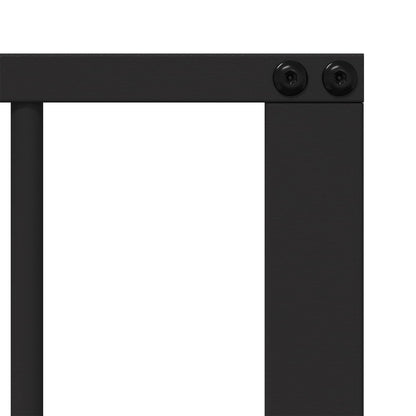 Dog Gate 2 pcs Black 100 x 60 cm Galvanised Steel