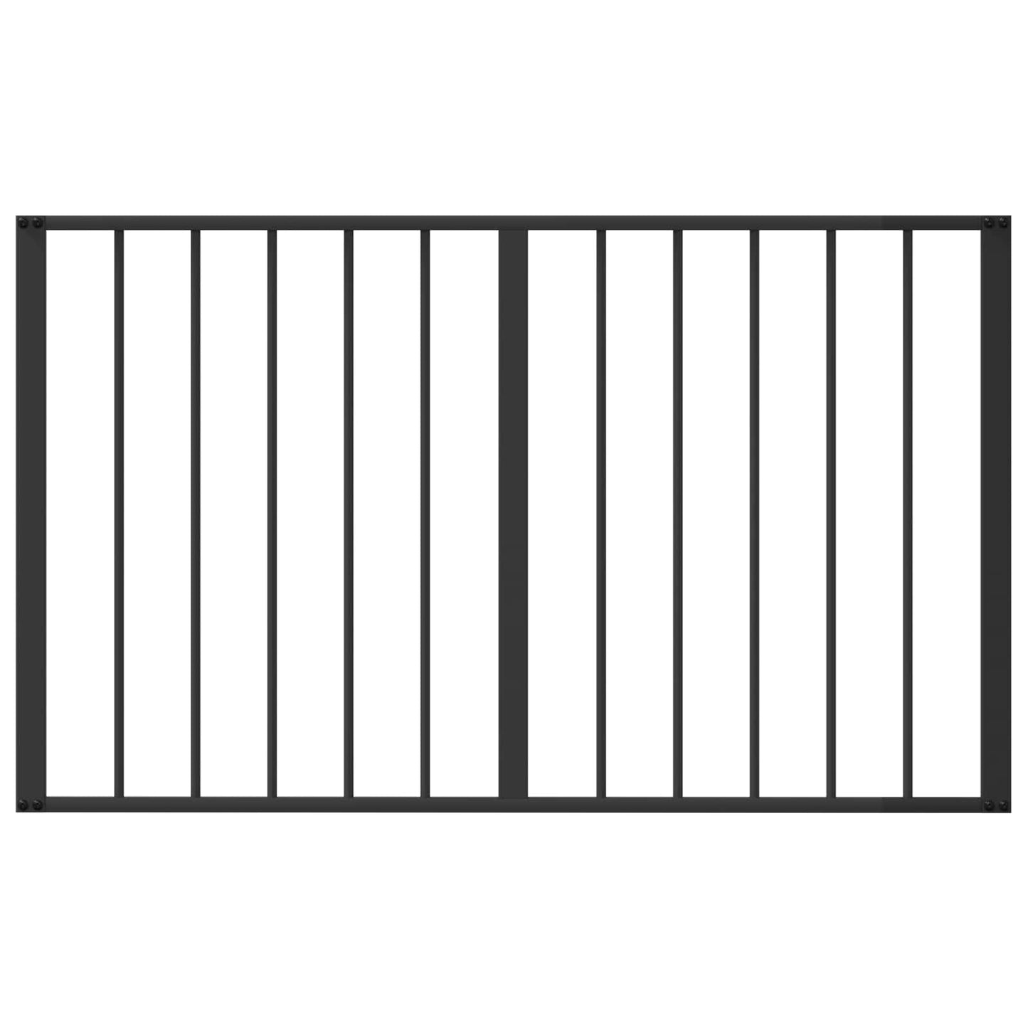 Dog Gate 4 pcs Black 100 x 60 cm Galvanised Steel