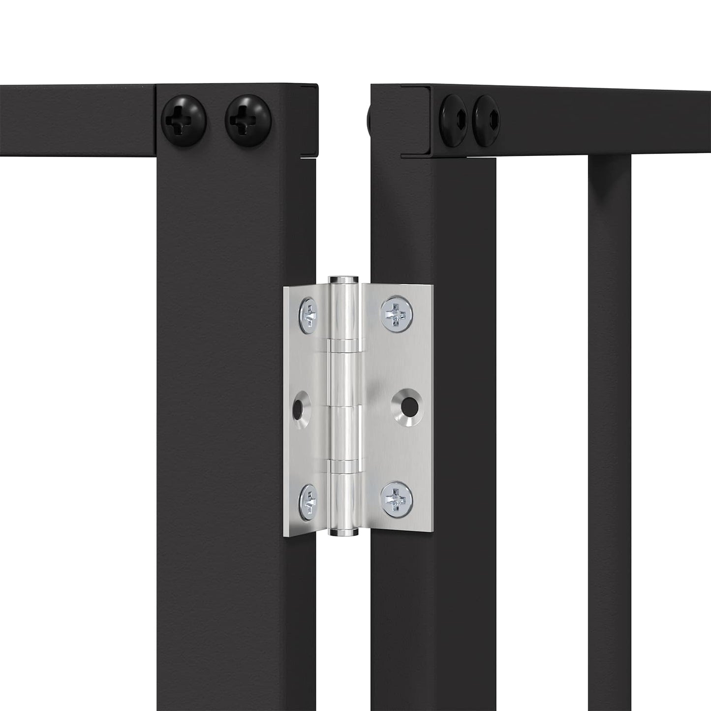 Dog Gate 6 pcs Black 100 x 60 cm Galvanised Steel