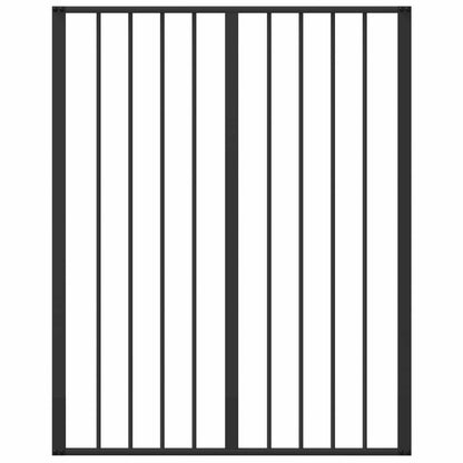 Dog Gate 2 pcs Black 80 x 100 cm Galvanised Steel