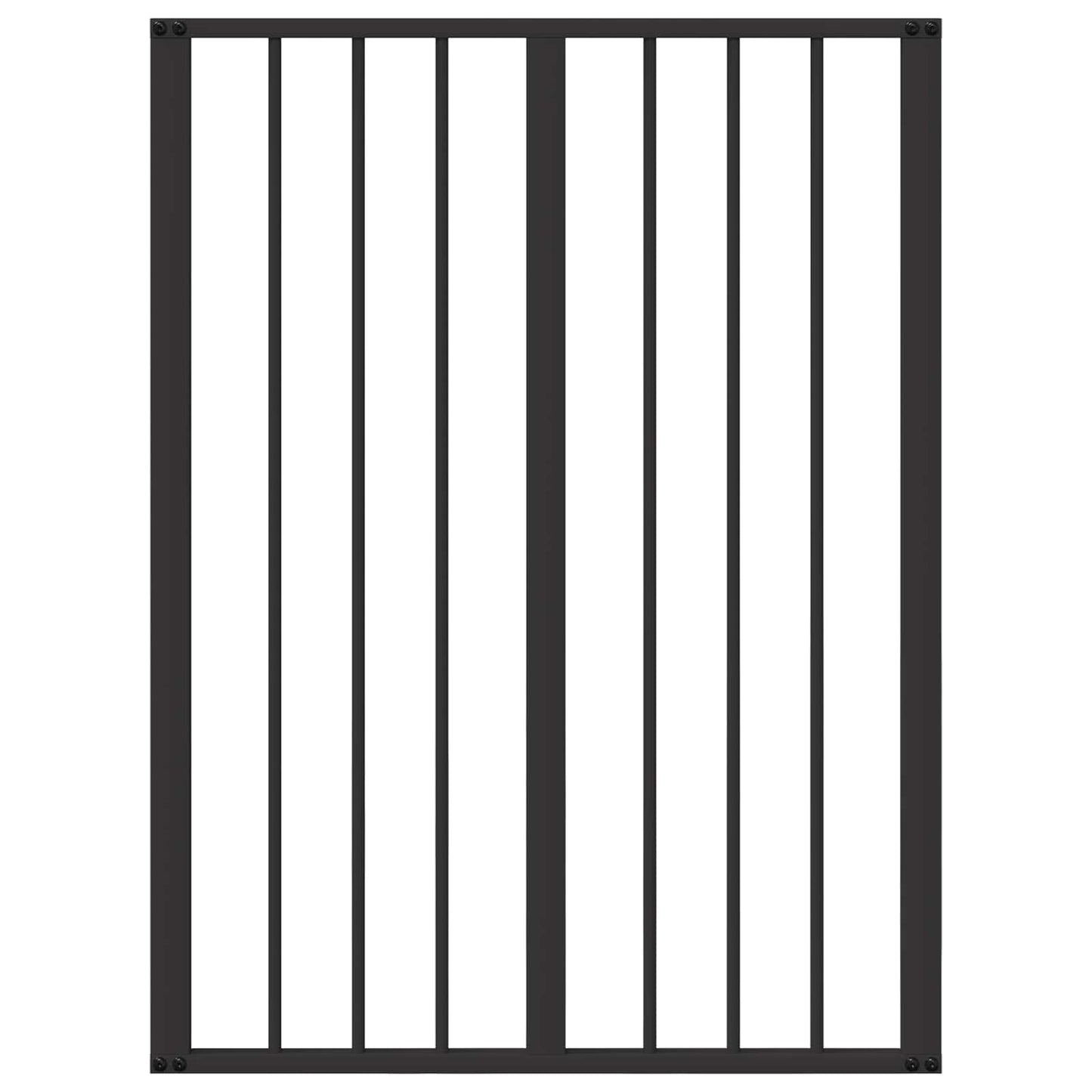 Dog Gate 2 pcs Black 60 x 80 cm Galvanised Steel
