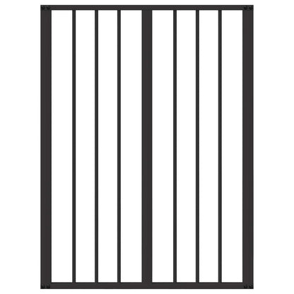 Dog Gate 4 pcs Black 60 x 80 cm Galvanised Steel