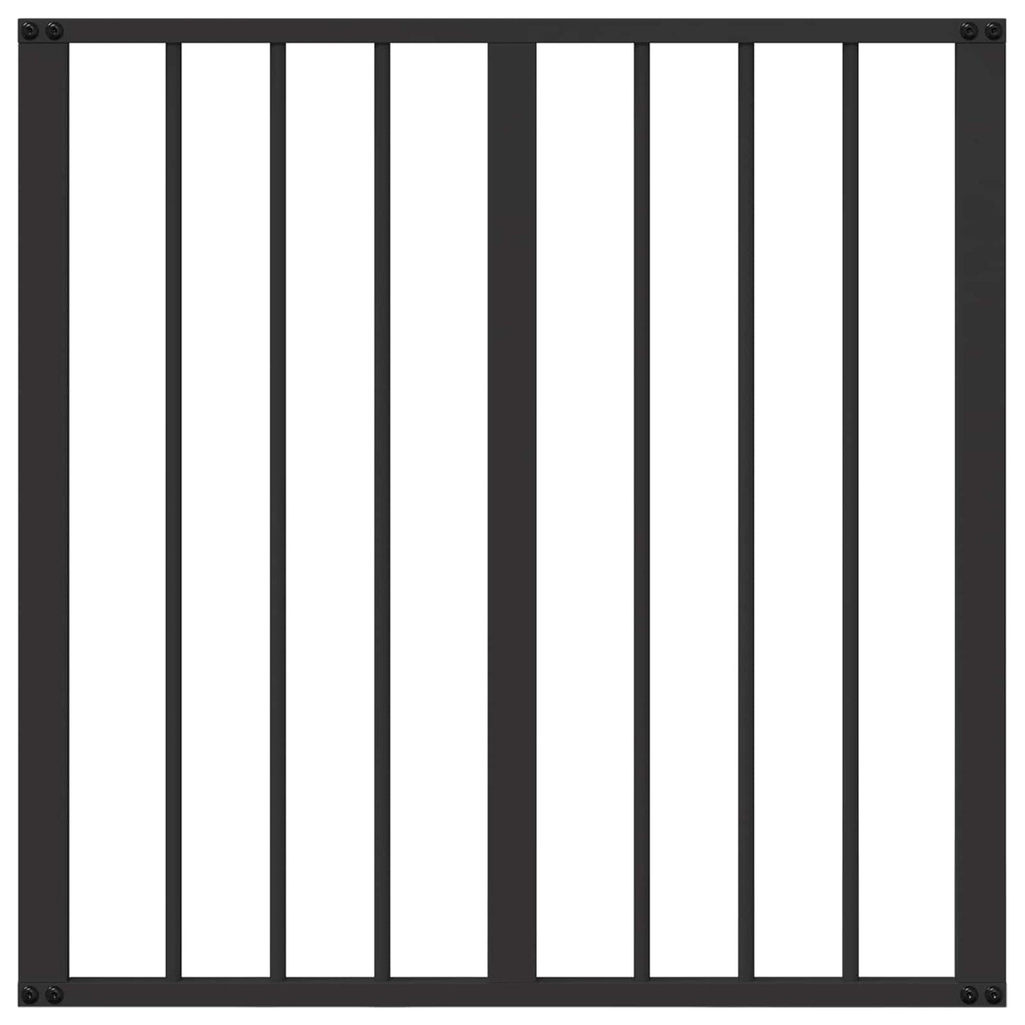 Dog Gate 2 pcs Black 60 x 60 cm Galvanised Steel