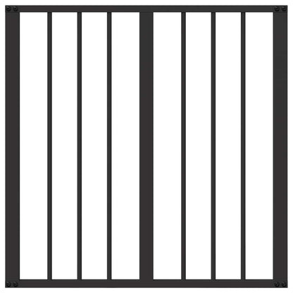 Dog Gate 4 pcs Black 60 x 60 cm Galvanised Steel