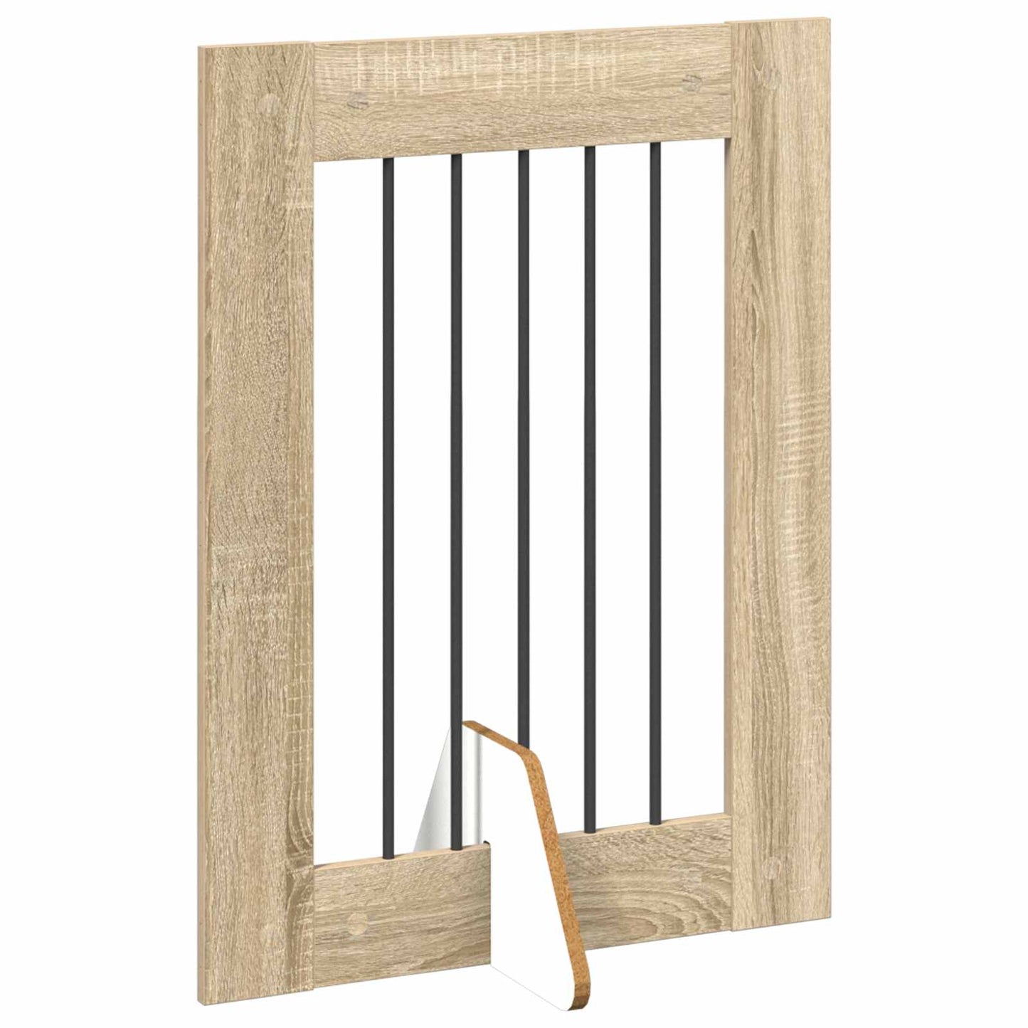 Foldable Dog Gate with Stands 6 pcs Sonoma Oak 362 cm