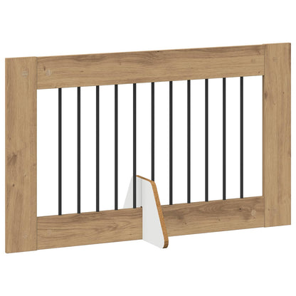Foldable Dog Gate with Stands 6 pcs Artisan Oak 602 cm