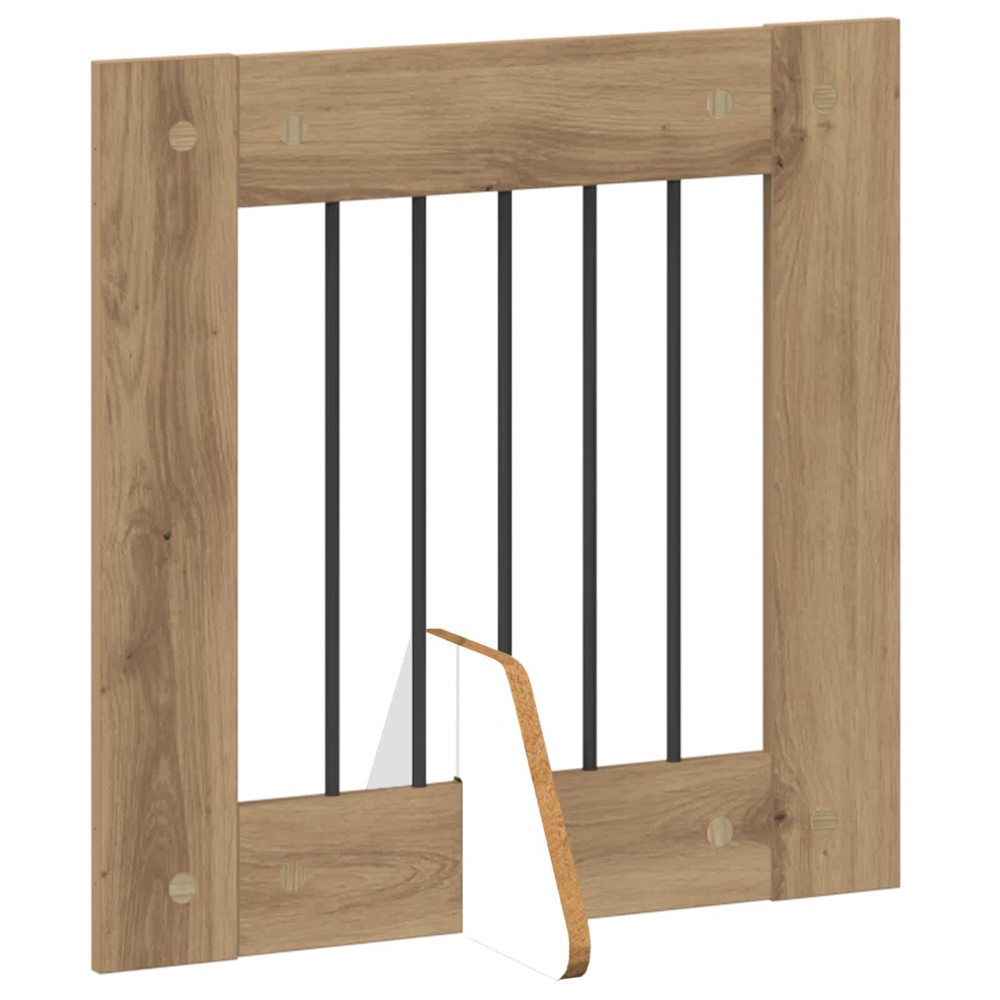 Foldable Dog Gate with Stands 2 pcs Artisan Oak 120.5 cm