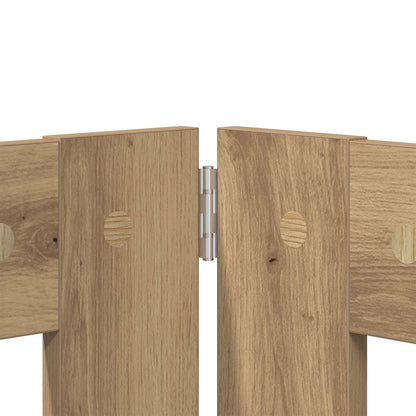 Foldable Dog Gate with Stands 6 pcs Artisan Oak 362 cm