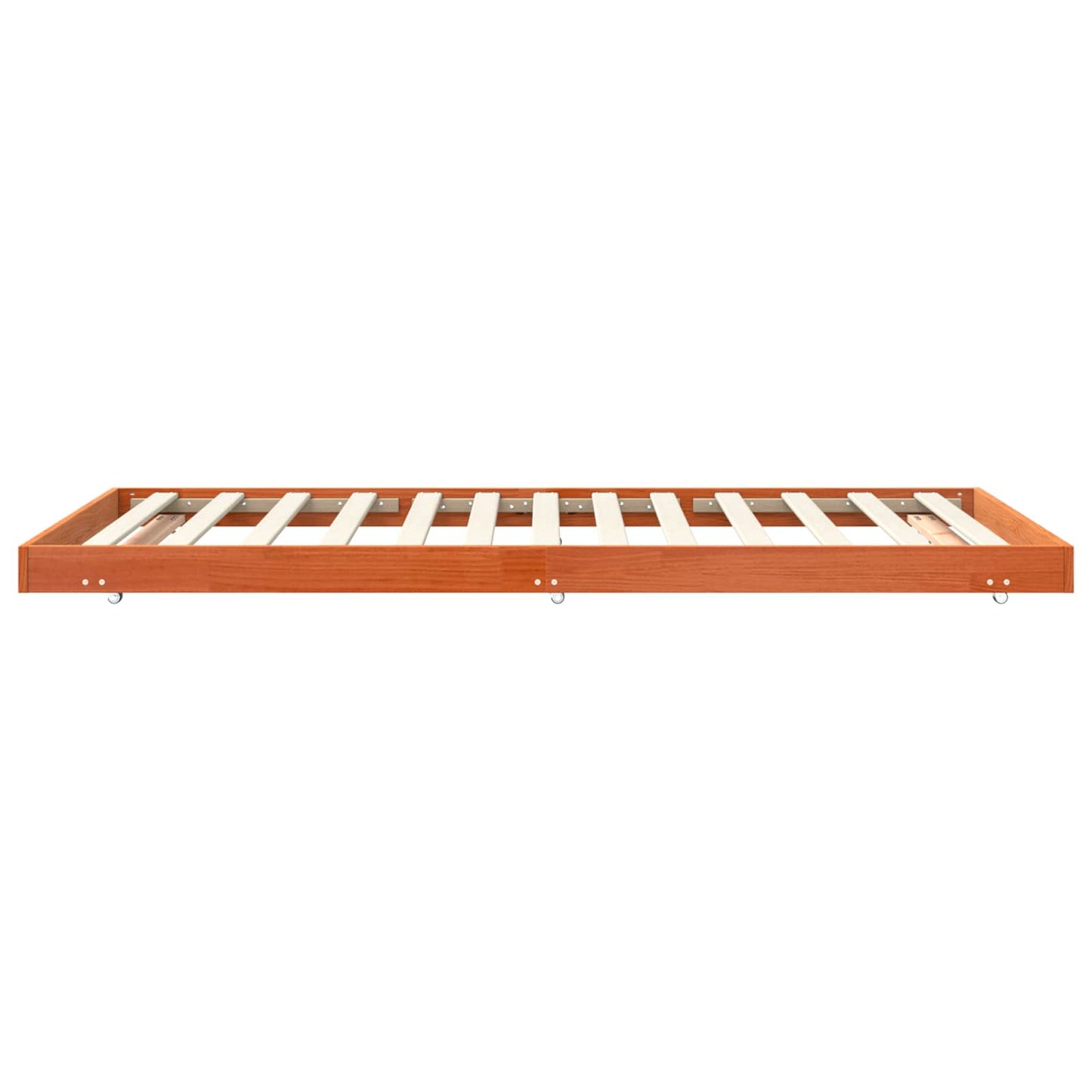 Bed Frame Wax Brown 90 x 190 cm Solid Pine Wood
