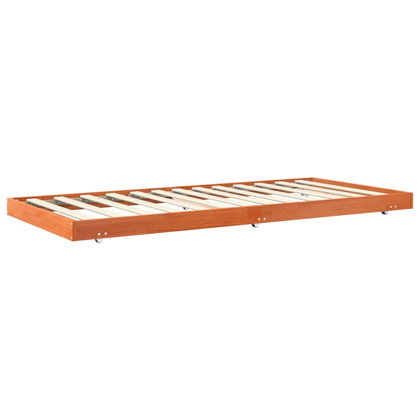 Bed Frame Wax Brown 70 x 190 cm Solid Pine Wood