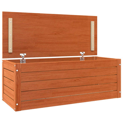 Storage Box Wax Brown 89 x 36.5 x 33 cm Solid Pine Wood