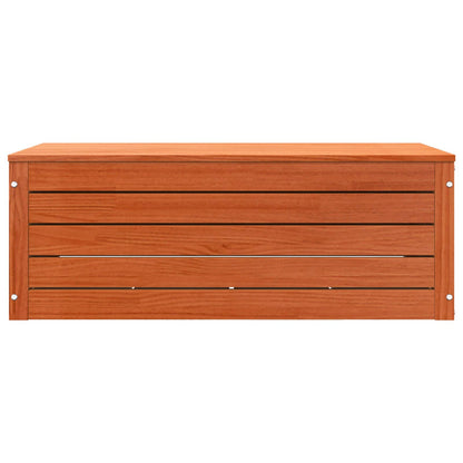 Storage Box Wax Brown 89 x 36.5 x 33 cm Solid Pine Wood