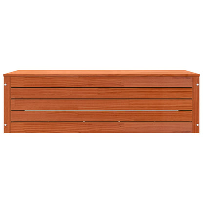 Storage Box Wax Brown 109 x 36.5 x 33 cm Solid Pine Wood