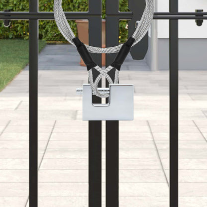 Padlock 6 pcs Silver Steel