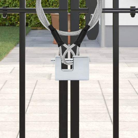 Padlock 6 pcs Silver Steel