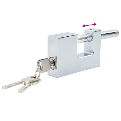 Padlock 12 pcs Silver Steel