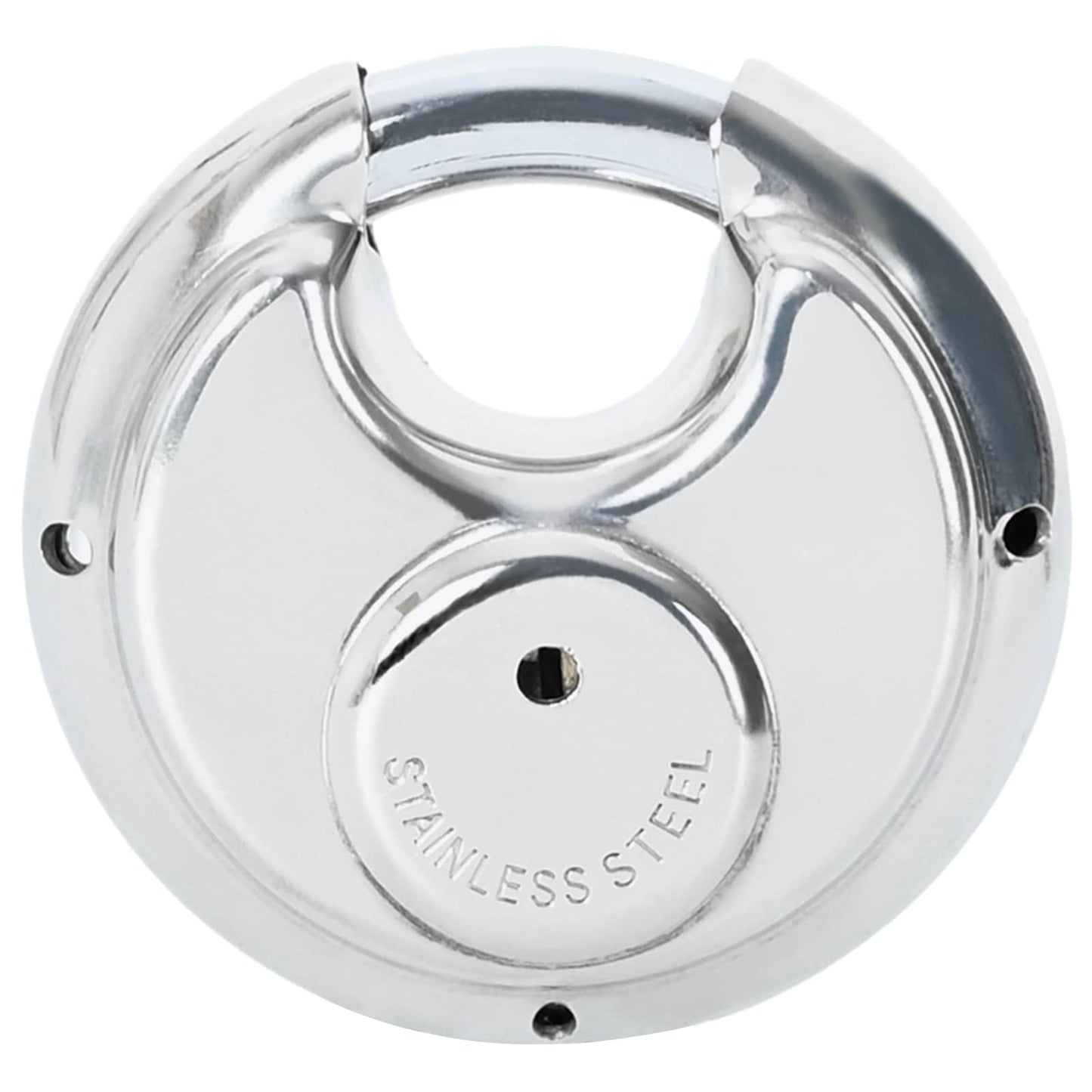 Discus Locks with Keys 2 pcs Silver 7 x 2.4 x 7 cm