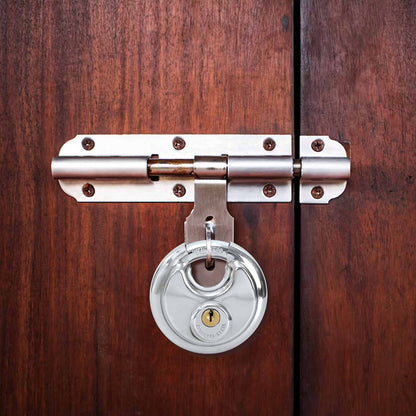 Discus Locks with Keys 2 pcs Silver 8 x 2.8 x 8 cm