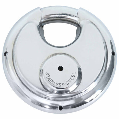 Discus Locks with Keys 12 pcs Silver 9 x 2.8 x 9 cm