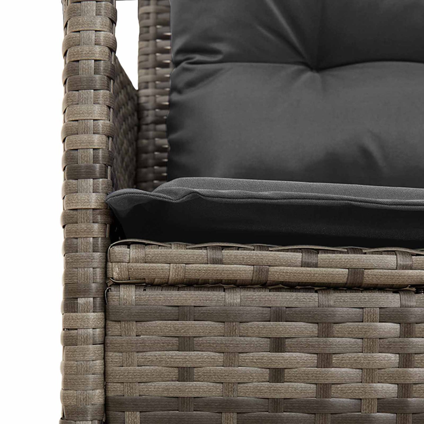 Garden Sofa Set with Cushion 2 pcs Poly Rattan