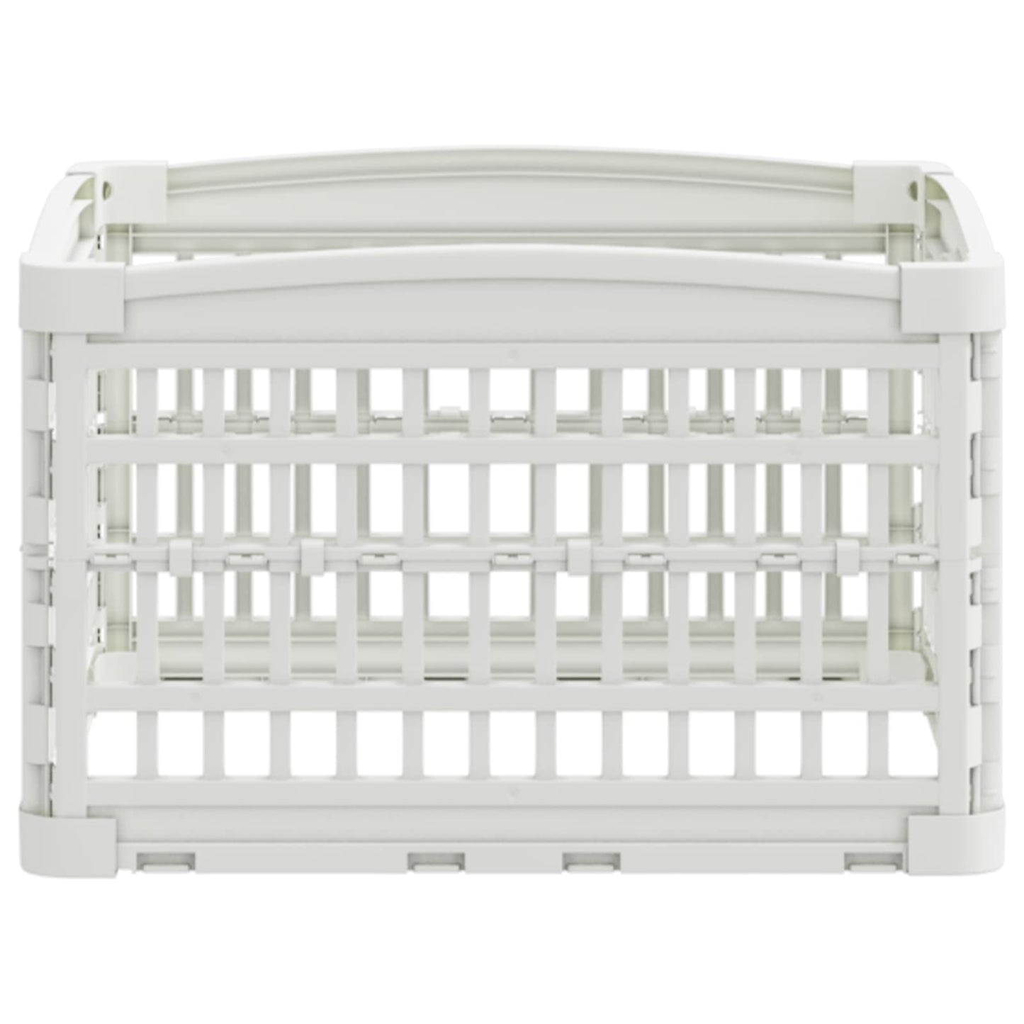4 Panel Dog Playpen 60 x 60 x 38 cm Plastic White Foldable