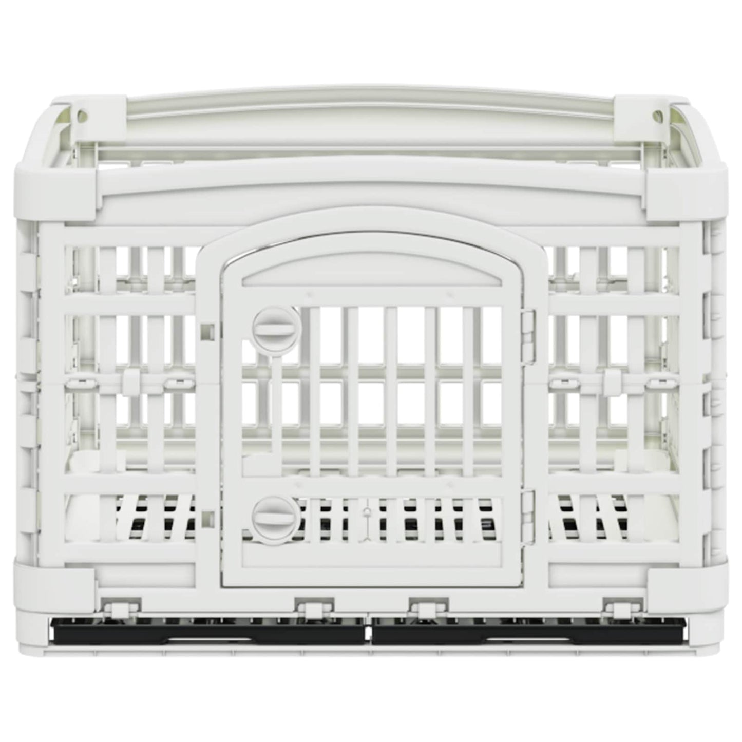 4 Panel Dog Playpen 122 x 106.5 x 82 cm Plastic White Foldable