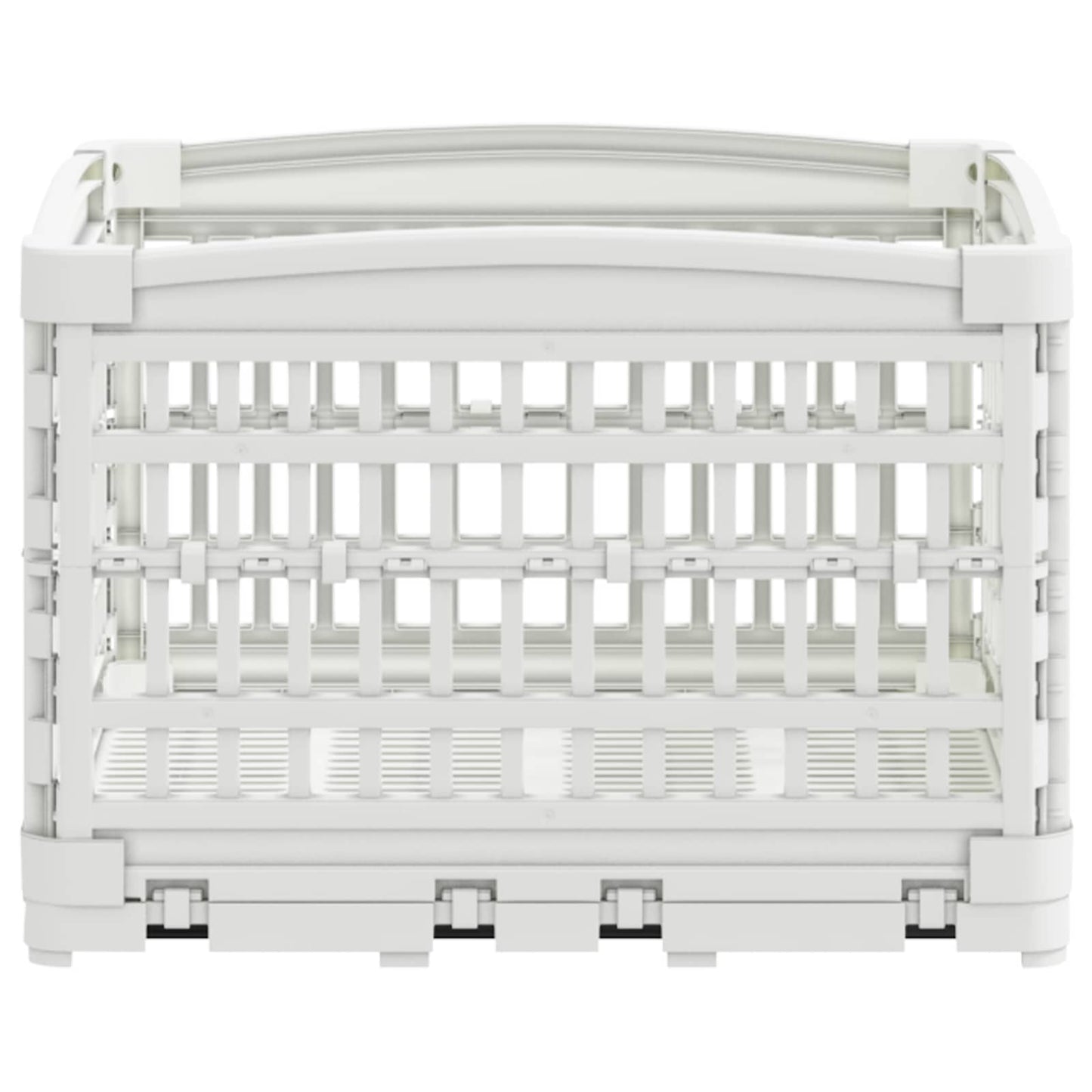 4 Panel Dog Playpen 122 x 106.5 x 82 cm Plastic White Foldable