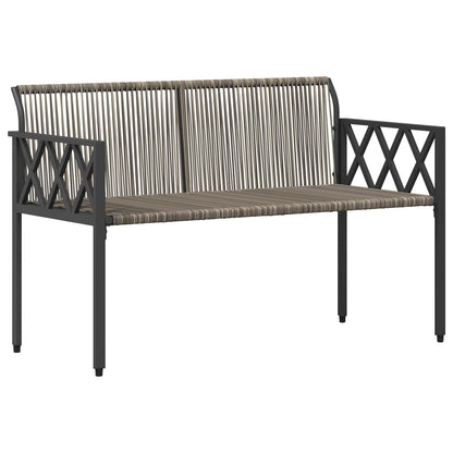 Outdoor Benches 2 -Seater 116 x 56 x 75 cm Poly Rattan
