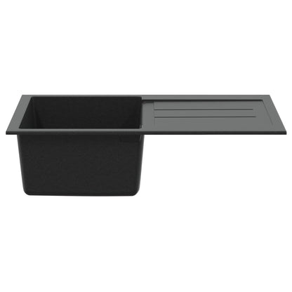 Sink Black 780 x 500 mm 80% Quartz and 20% Resin