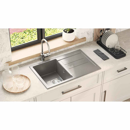 Sink Grey 780 x 500 mm 80% Quartz and 20% Resin