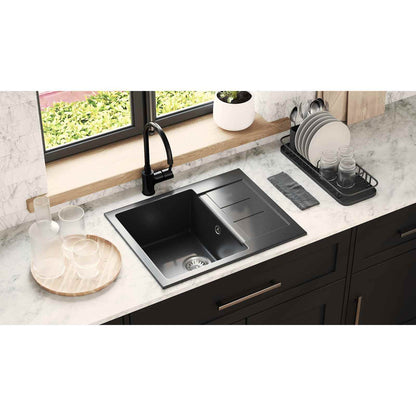 Sink Black 620 x 500 mm 80% Quartz and 20% Resin