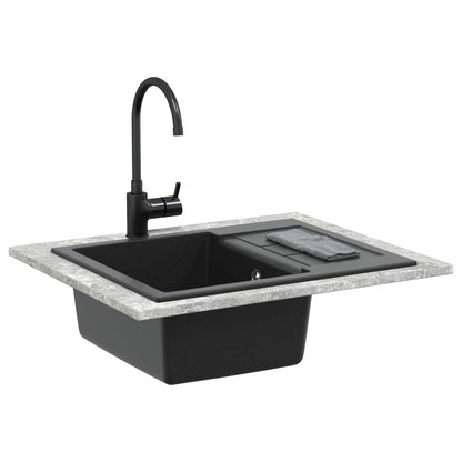 Sink Black 620 x 500 mm 80% Quartz and 20% Resin