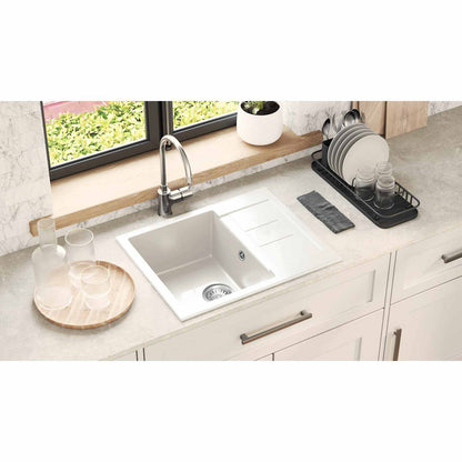 Sink White 620 x 500 mm 80% Quartz and 20% Resin