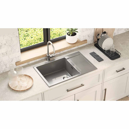 Sink Grey 780 x 500 mm 80% Quartz and 20% Resin