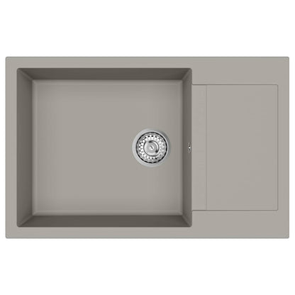 Sink Grey 780 x 500 mm 80% Quartz and 20% Resin