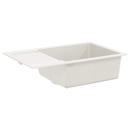 Sink White 780 x 500 mm 80% Quartz and 20% Resin