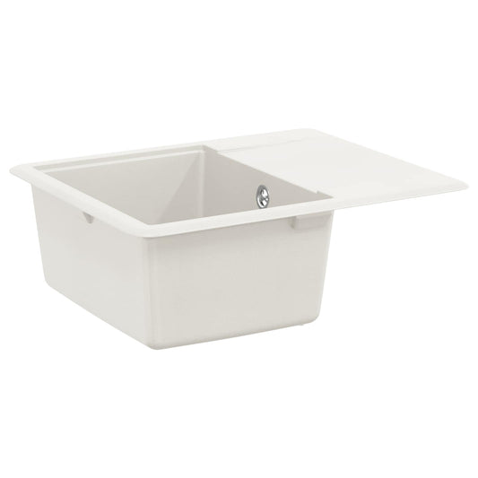 Sink 80% Quartz and 20% Resin 560 x 460 mm White