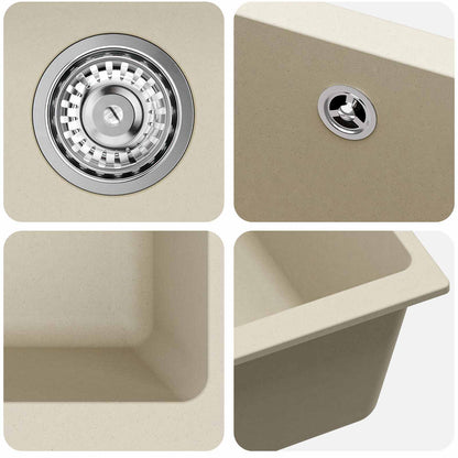 Sink Beige 430 x 460 mm 80% Quartz and 20% Resin