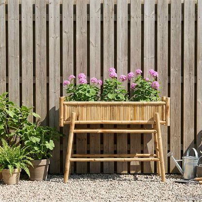 Garden Planter with Holder Natural 39.37 x 14.96 x 29.13 in