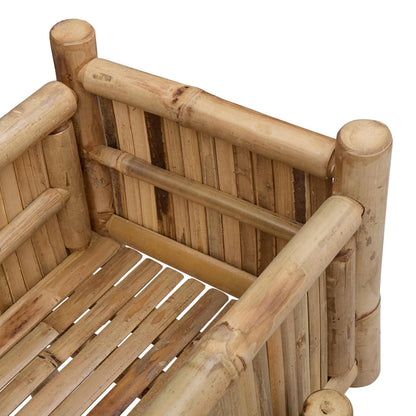 Garden Planter with Holder Natural 39.37 x 14.96 x 44.88 in