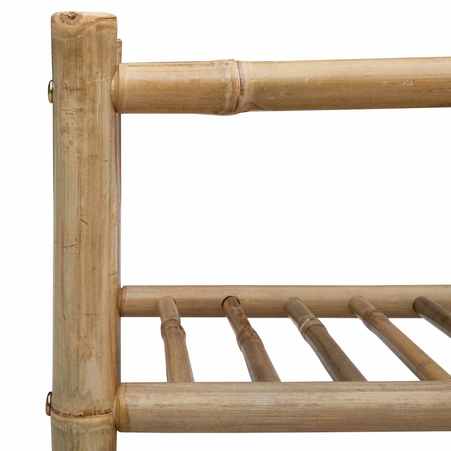 Shoe Rack with Shelf Natural 26.77 x 11.02 x 24.80 in Bamboo