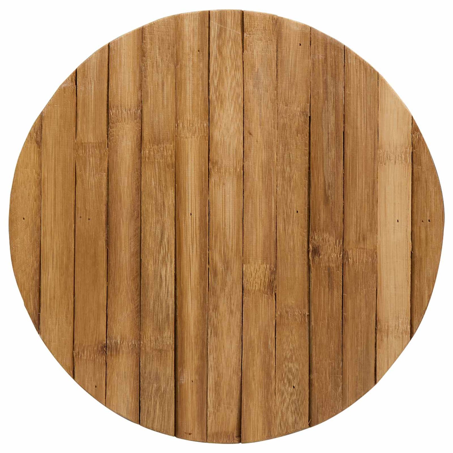Garden Stool Light Brown Ø 14.96 x 16.54 in Bamboo