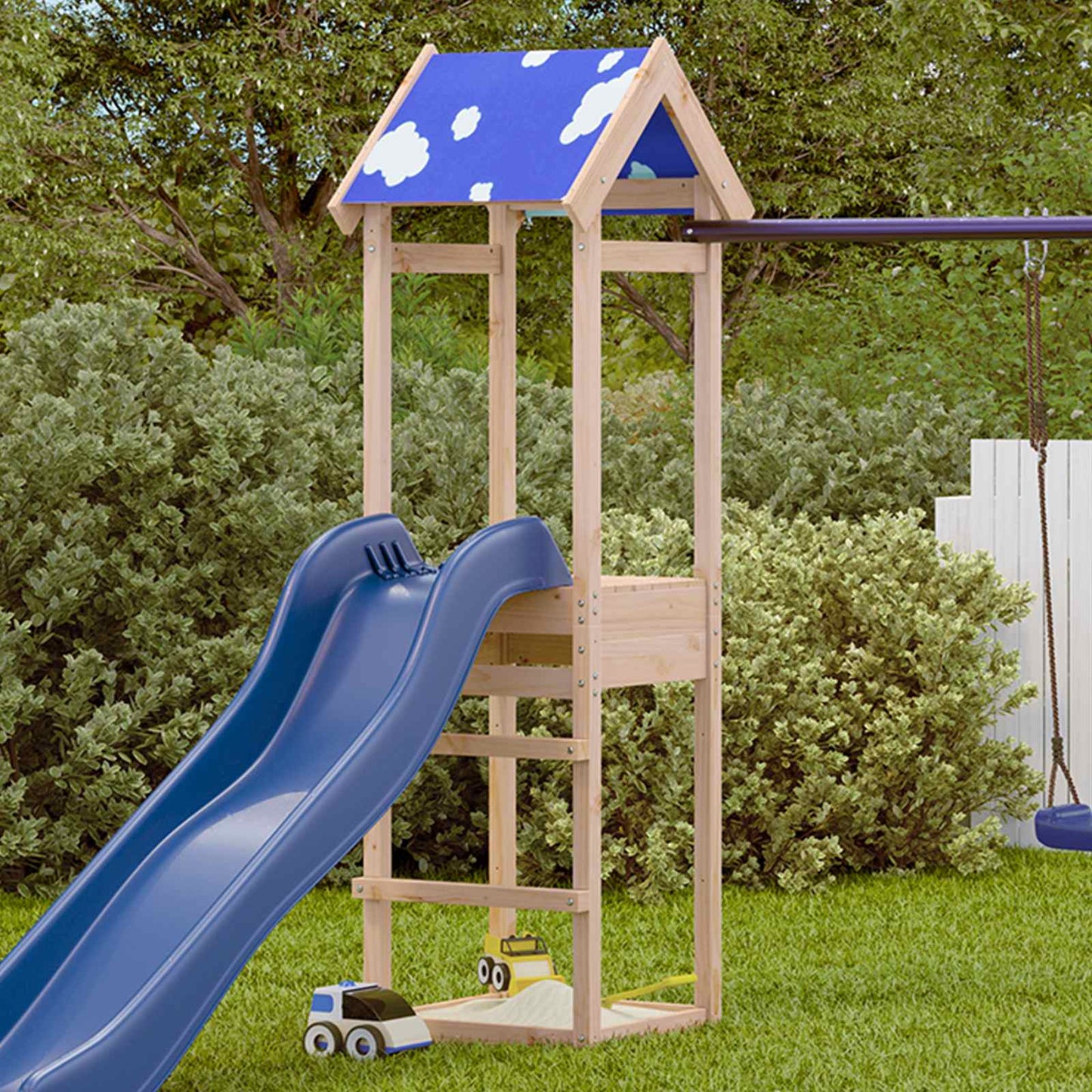Play Tower Brown 52.5 x 46.5 x 195 cm Solid Pine Wood