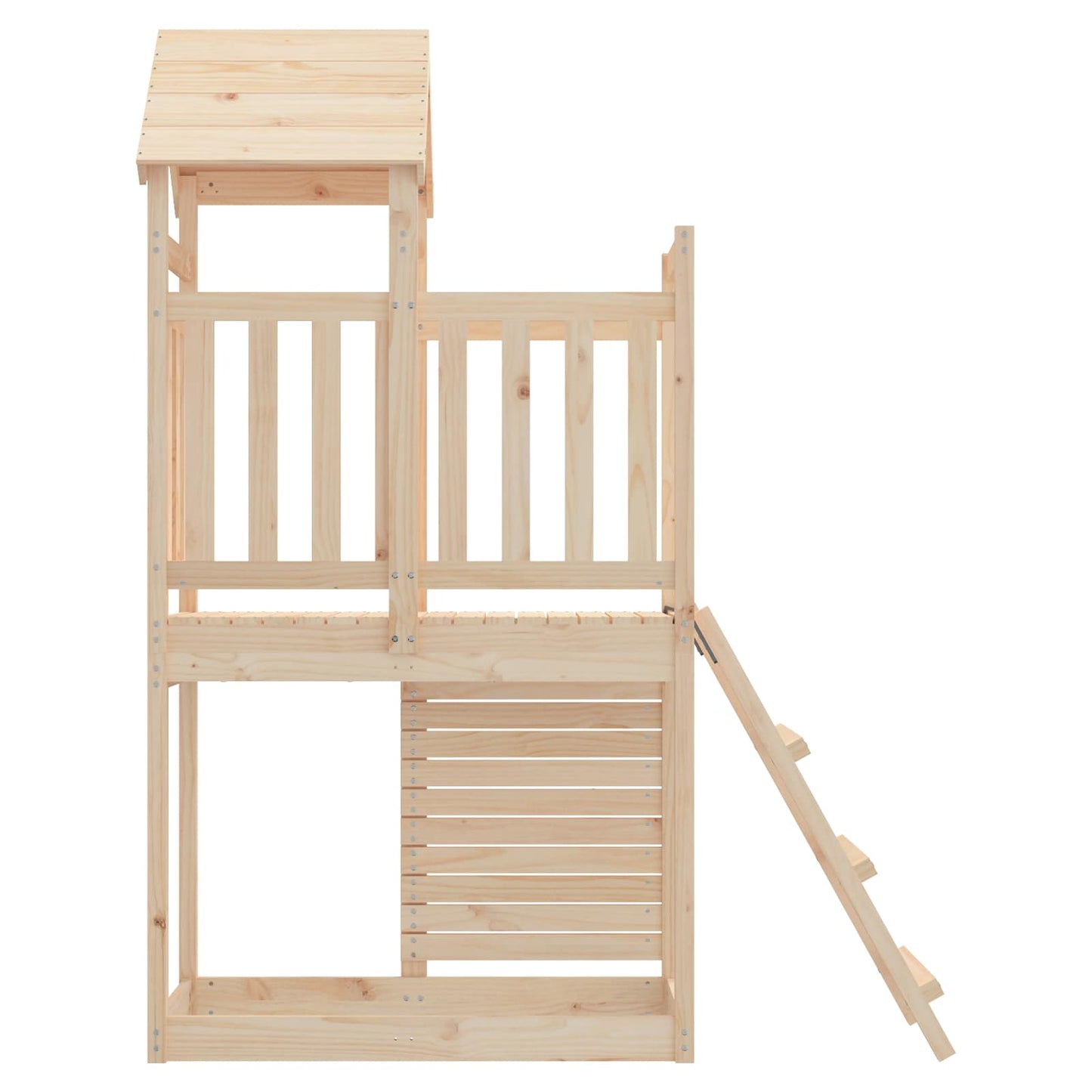 Play Tower Brown 110.5 x 52.5 x 214 cm Solid Pine Wood