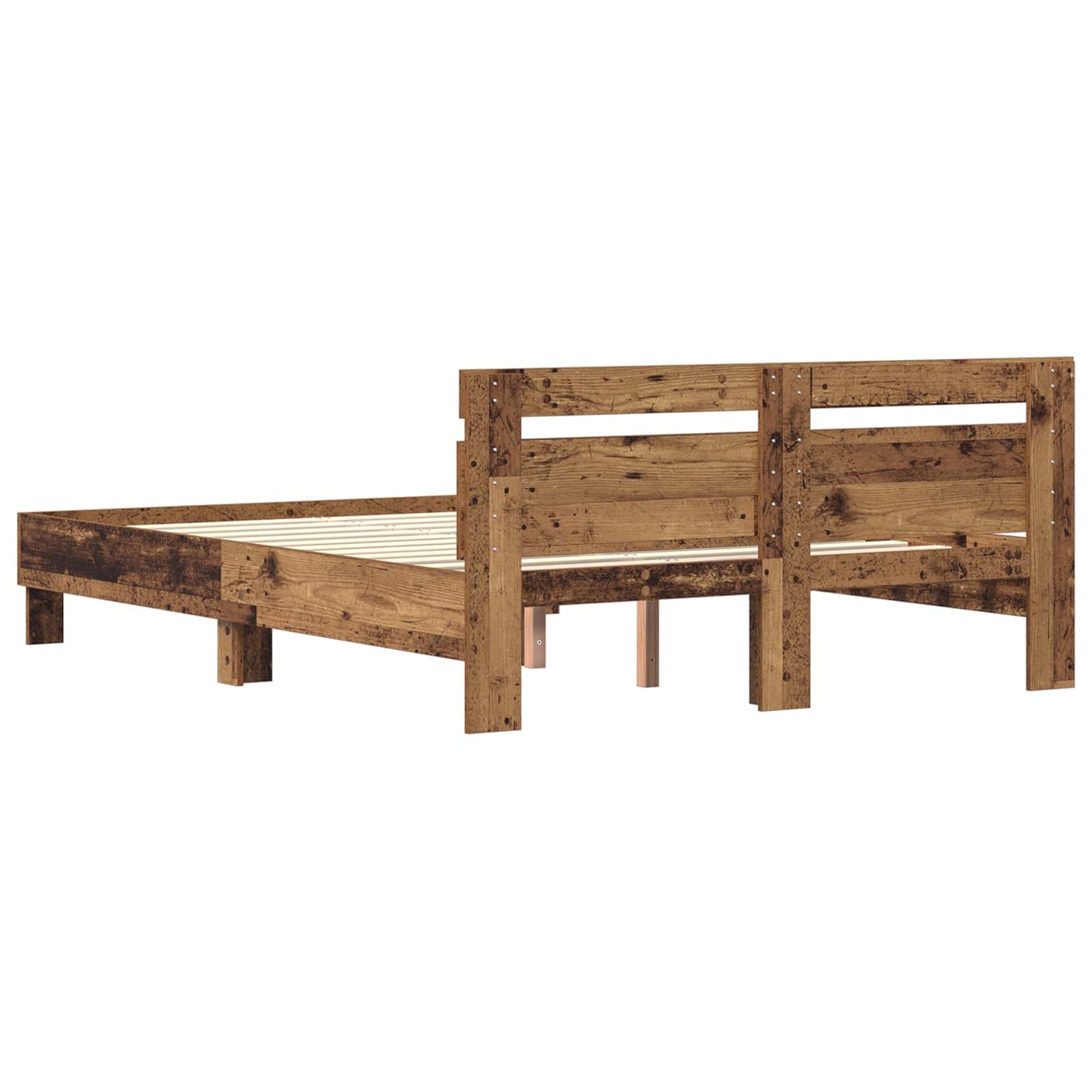 Bed Frame Old Wood 160 x 200 cm Engineered Wood