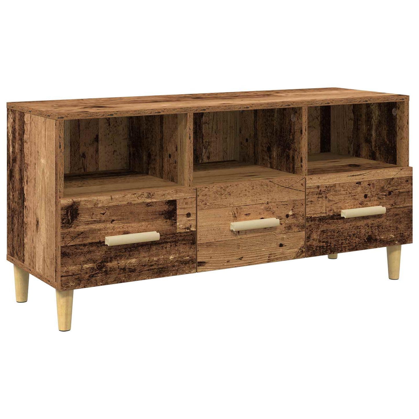 TV Cabinet Old Wood 102 x 36 x 50 cm Engineered Wood