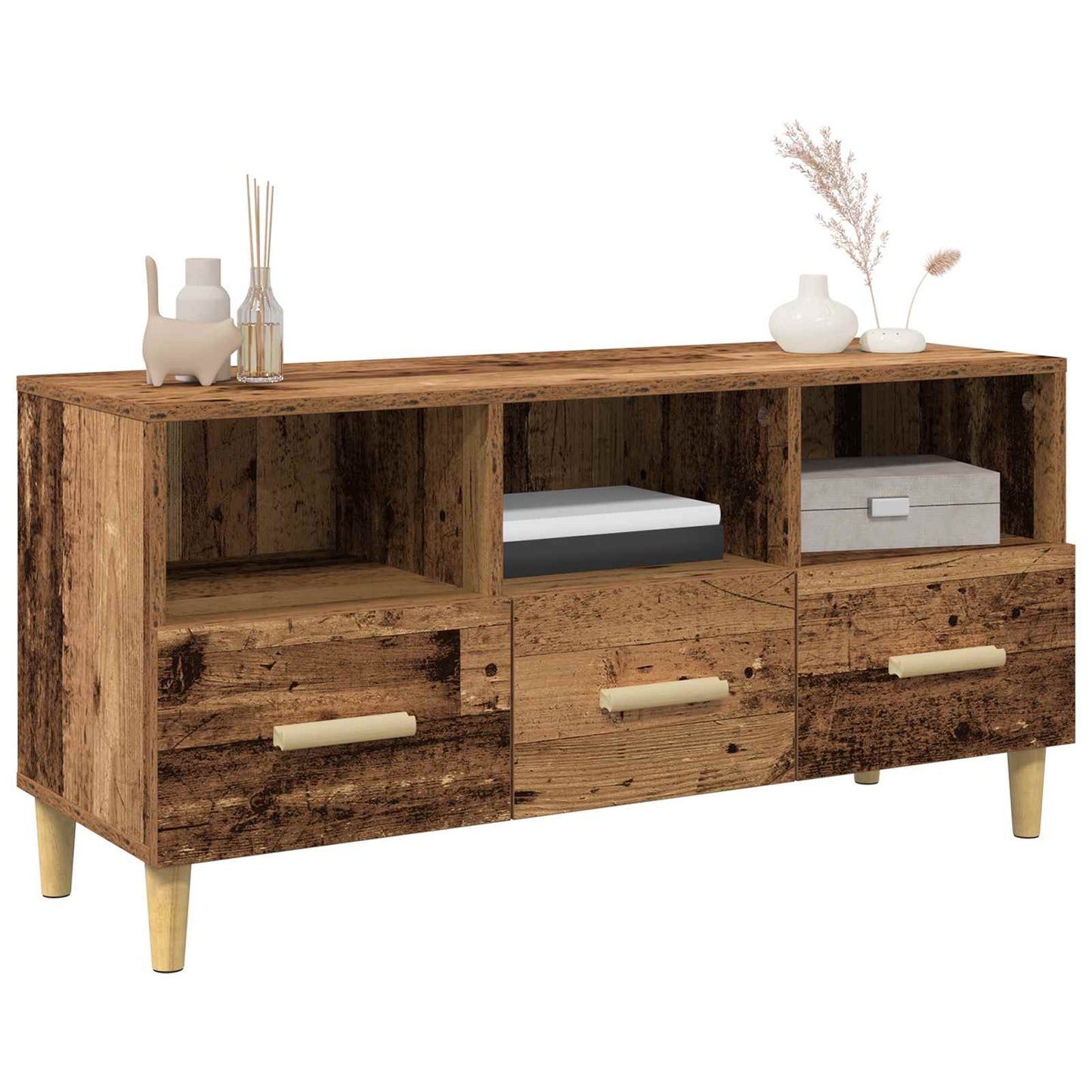 TV Cabinet Old Wood 102 x 36 x 50 cm Engineered Wood