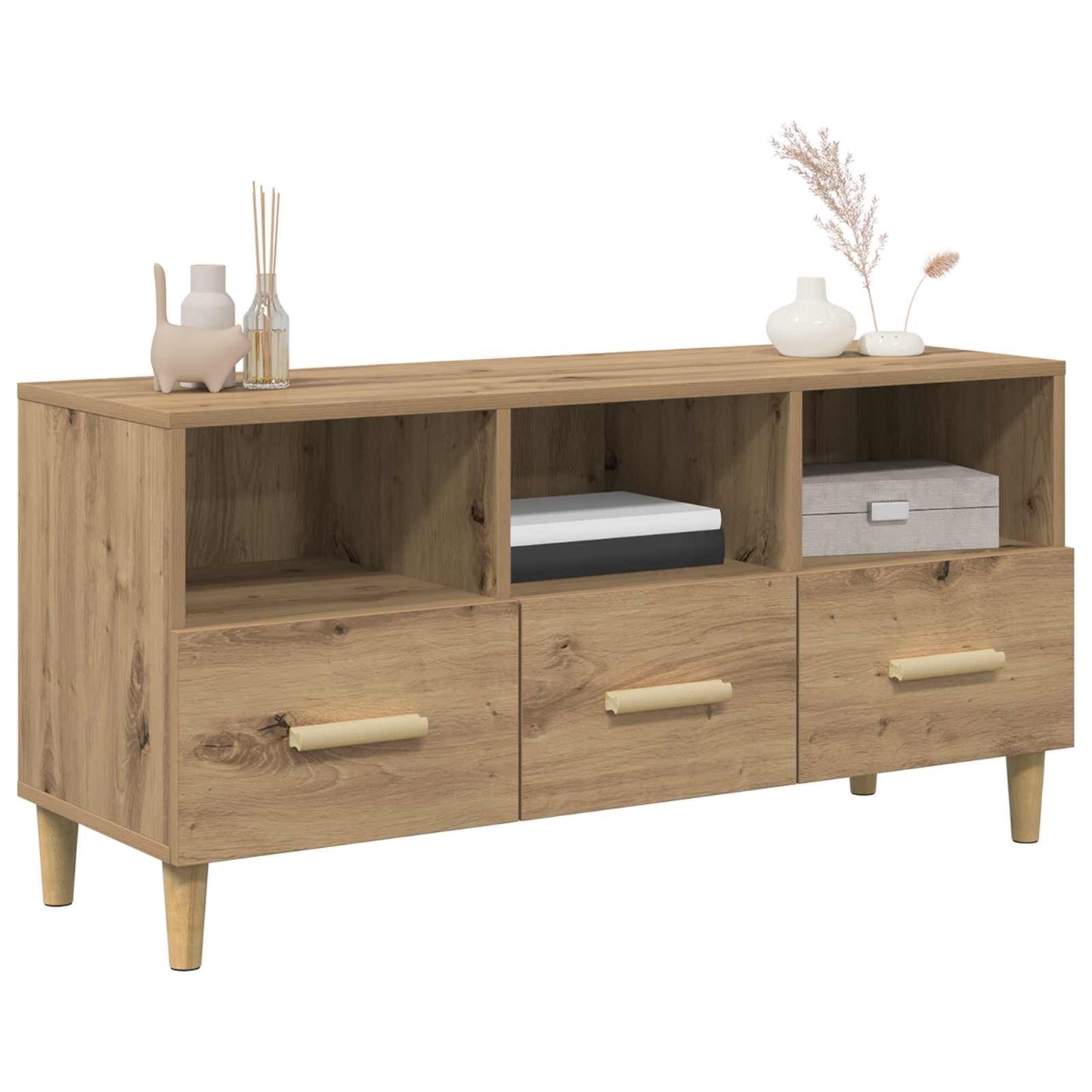 TV Cabinet 102 x 36 x 50 cm Artisian Oak Engineered Wood