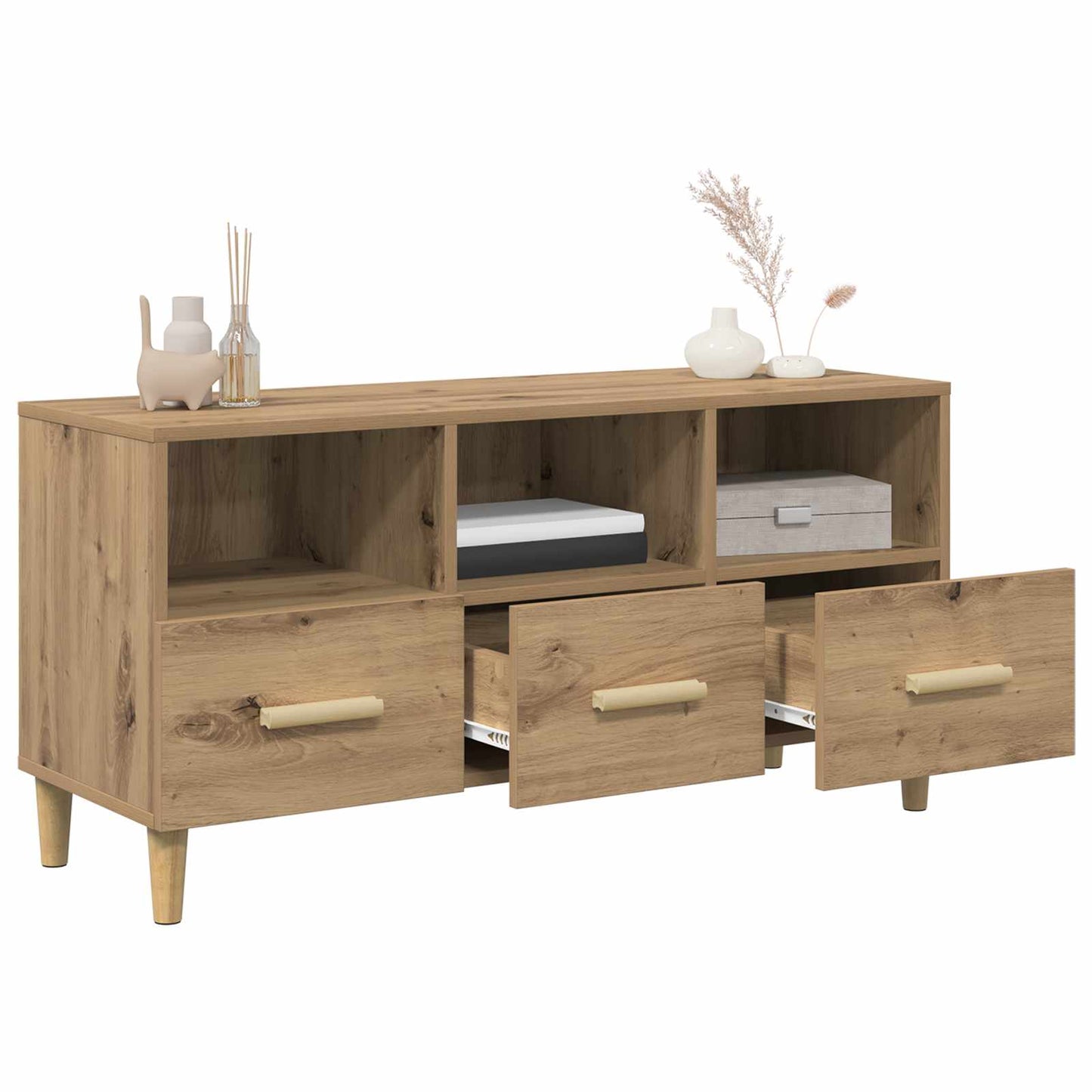 TV Cabinet 102 x 36 x 50 cm Artisian Oak Engineered Wood