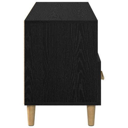 TV Cabinet Black Oak 102 x 36 x 50 cm Engineered Wood